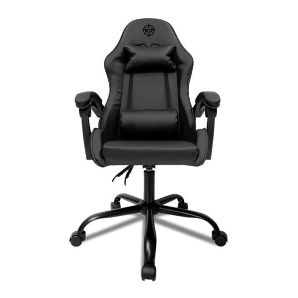 Cadeira Gamer Tgt Heron Preta Espuma Moldada Reclinável Tgt-Hr-Bl01