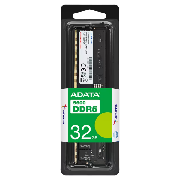 Memória Ram Adata Ddr5 32Gb 5600Mhz Cl46 U-Dimm 1.1V