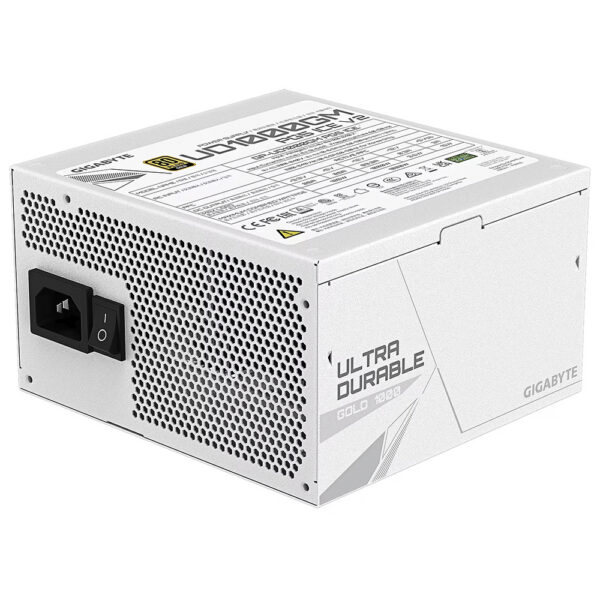 Fonte Gigabyte Ud1000gm Pg5 Ice V2 1000W Atx 3.1 Modular 80 Plus Gold Branco
