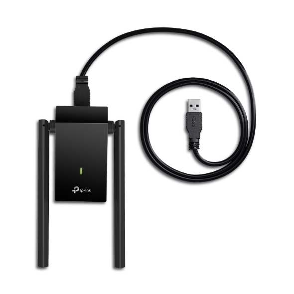 Adaptador Wi-Fi Usb Tp-Link Archer T4u Plus Ac1300 Dual Band 2 Antenas 5Dbi