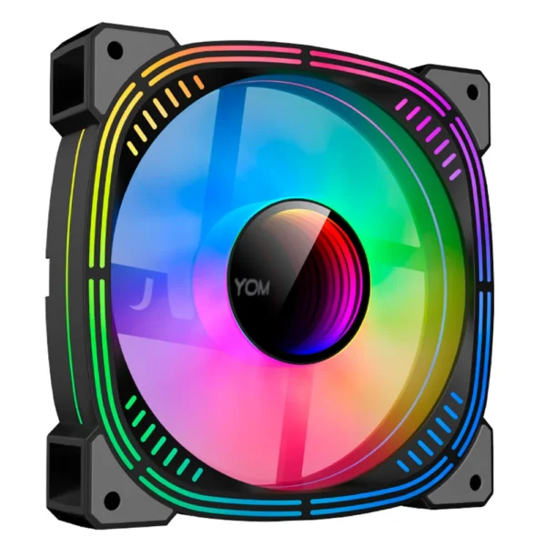Fan Cooler Hayom Fc1310 Rgb 120Mm Molex Preto