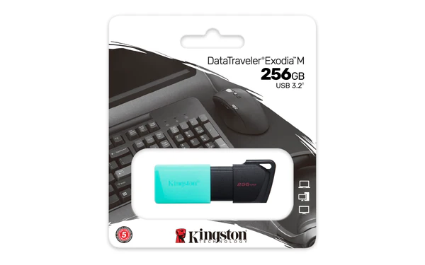 Pendrive Kingston Exodia M 256Gb Usb 3.2 Preto E Verde