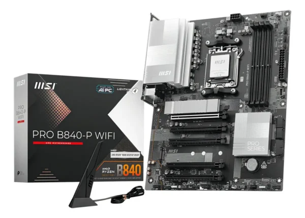 Placa Mãe Msi Pro B840-P Wifi Am5 Ddr5 Atx Wi-Fi 7