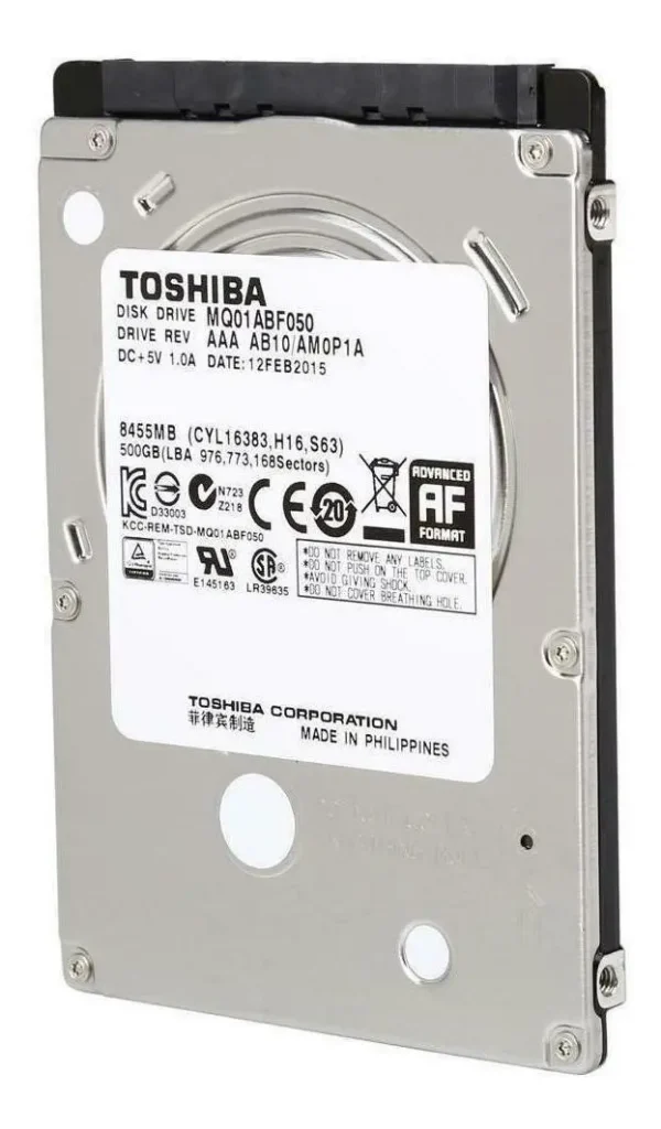 Hd Toshiba Mq01abf050 500Gb 2.5  Sata 3 Notebook