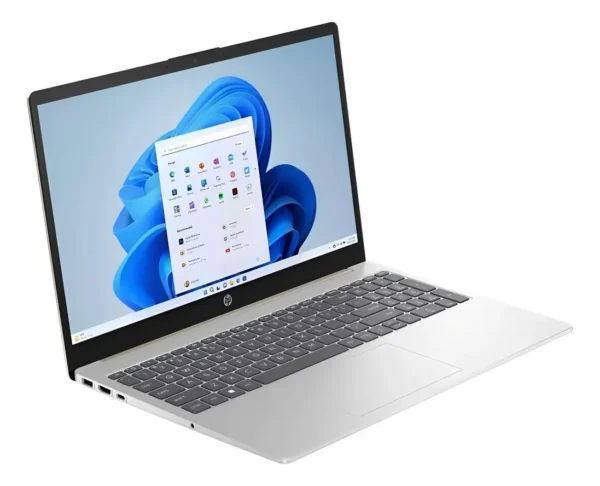 Notebook Hp 15-Fd0130wm Intel Core I3-N305 8Gb 256Gb Ssd 15.6” Touch Azul E Prata