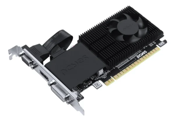 Placa De Vídeo Pcyes Radeon R5 220 Projeto Edge 2Gb Ddr3 64-Bit Low Profile