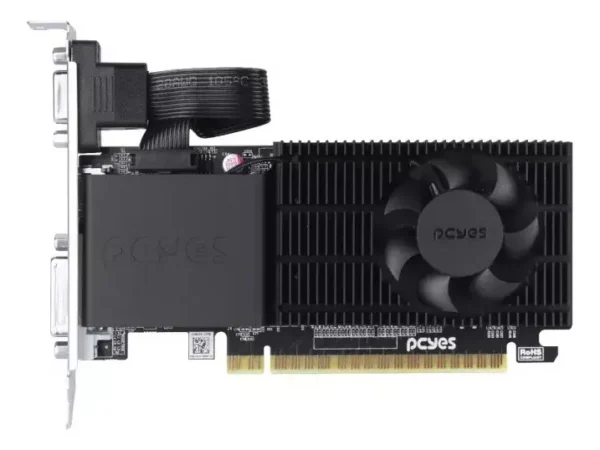 Placa De Vídeo Pcyes Radeon R5 220 Projeto Edge 2Gb Ddr3 64-Bit Low Profile