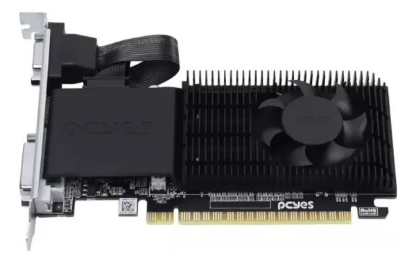 Placa De Vídeo Pcyes Radeon R5 220 Projeto Edge 2Gb Ddr3 64-Bit Low Profile
