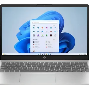 Notebook Hp 15-Fd0130wm Intel Core I3-N305 8Gb 256Gb Ssd 15.6” Touch Azul E Prata