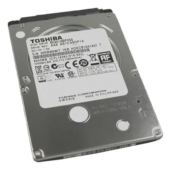 Hd Toshiba Mq01abf050 500Gb 2.5  Sata 3 Notebook