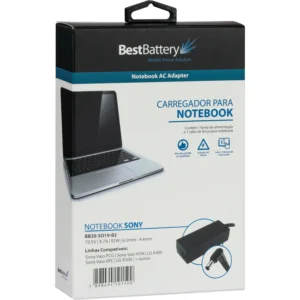 Fonte Carregador Notebook Sony Best Battery Bb20-So19-B2 90W 6.5 X 4.4Mm