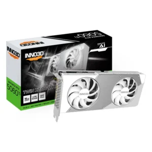 Placa De Vídeo Inno3d Geforce Rtx 5060 Ti Twin X2 Oc White 16Gb Gddr7 128-Bit Branco