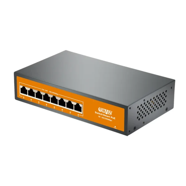 Switch Poe Haiz Hz-1008Gbpoe-A 8 Portas Gigabit 6 Poe + 2 Uplink