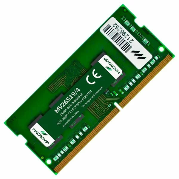 Memória Ram Para Notebook Macrovip Ddr4 4Gb 2666Mhz Cl19
