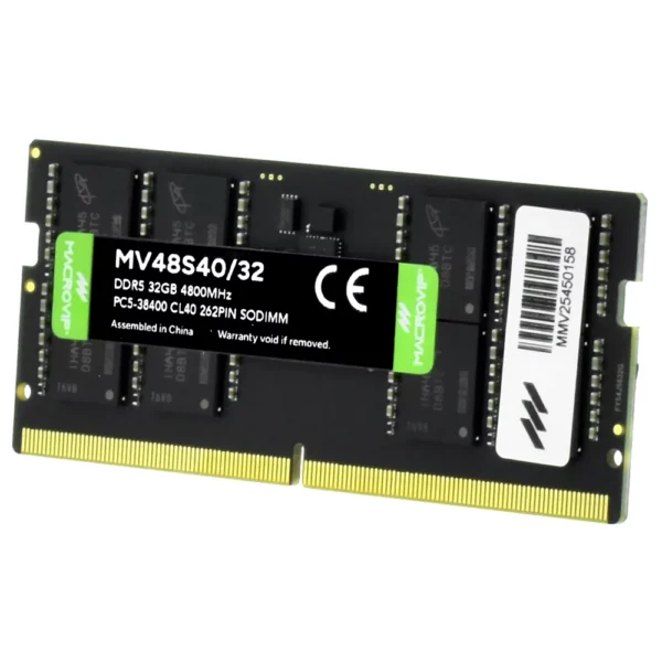 Memória Ram Para Notebook Macrovip Ddr5 32Gb 4800Mhz Cl40