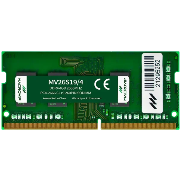 Memória Ram Para Notebook Macrovip Ddr4 4Gb 2666Mhz Cl19