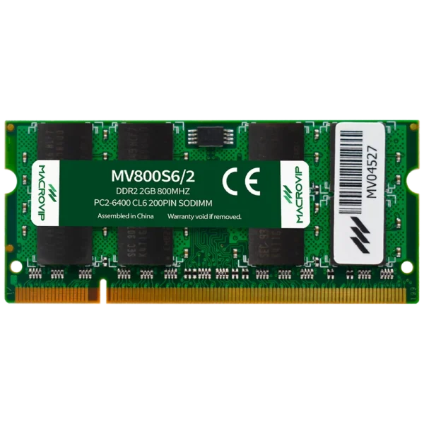 Memória Ram Para Notebook Macrovip Ddr2 2Gb 800Mhz Cl6