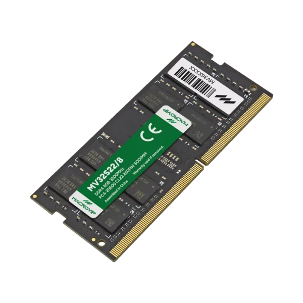 Memória Ram Para Notebook Macrovip Mv32s22/8 8Gb Ddr4 3200Mhz Cl22 Preto