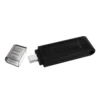 Pendrive Kingston Datatraveler 70 64Gb Usb-C 3.2 Gen1 Preto