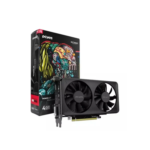 Placa De Vídeo Pcyes Radeon Rx 550 4Gb Gddr5 128-Bit Dual Fan Preto