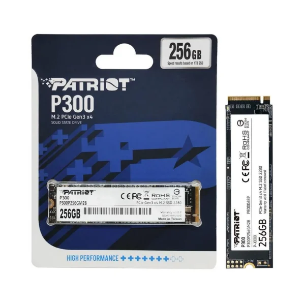 Ssd Patriot P300 256Gb M.2 Nvme Pcie 3.0