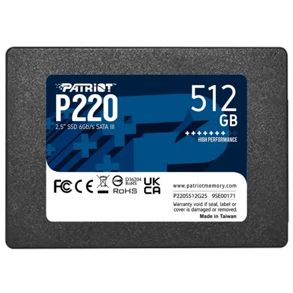 Ssd Patriot P220 512Gb 2.5 Sata 3