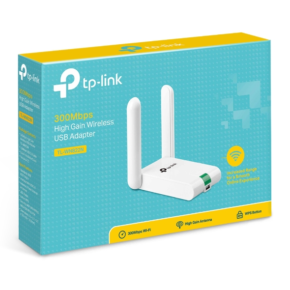 Adaptador Wireless Usb Tp-Link Tl-Wn822n 300Mbps 2 Antenas