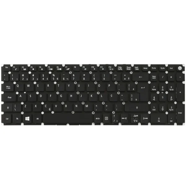 Teclado Acer A315 E5-573 Kb-Ac117-F2 Abnt2 Preto
