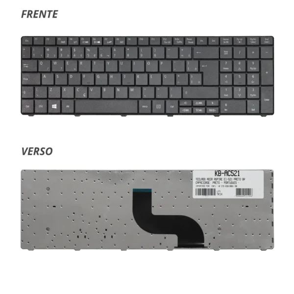 Teclado Notebook Acer Aspire E1-521 Kb-Ac521 Abnt2 Preto