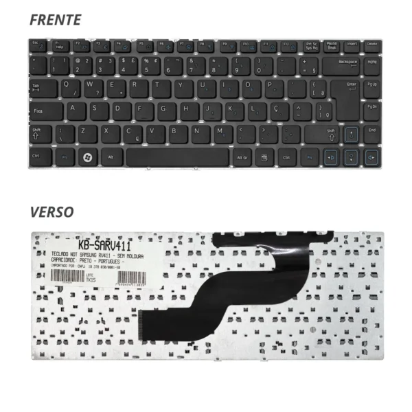Teclado Samsung Rv411 Kb-Sarv411 Abnt2 Preto