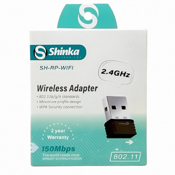 Adaptador Wireless Usb Shinka Sh-Rp-Wifi Nano 150Mbps 2.4Ghz Preto