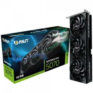 Placa De Vídeo Palit Geforce Rtx 5070 Infinity 3 12Gb Gddr7 192-Bit Preto