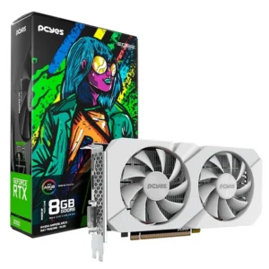 Placa De Vídeo Pcyes Geforce Rtx 3050 Projeto Edge 8Gb Gddr6 128-Bit Branco
