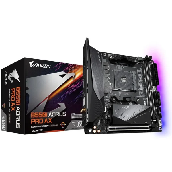 Placa Mãe Gigabyte B550i Aorus Pro Ax Am4 Mini-Itx Ddr4 Wi-Fi