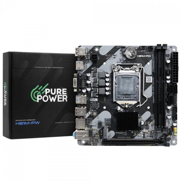 Placa Mãe Pure Power H81m-Pw Lga 1150 Ddr3 M-Itx