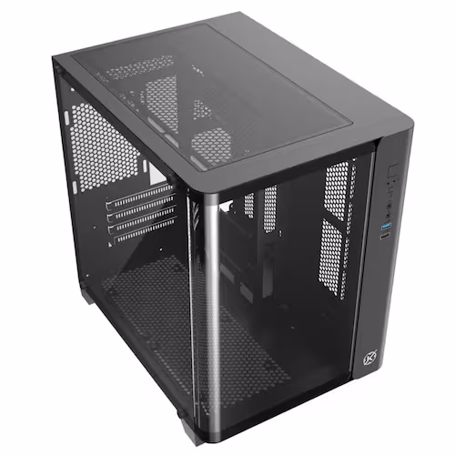 Gabinete Gamer Kalkan Midgard Curve Aquário Micro-Atx Vidro Curvo Sem Fan Preto