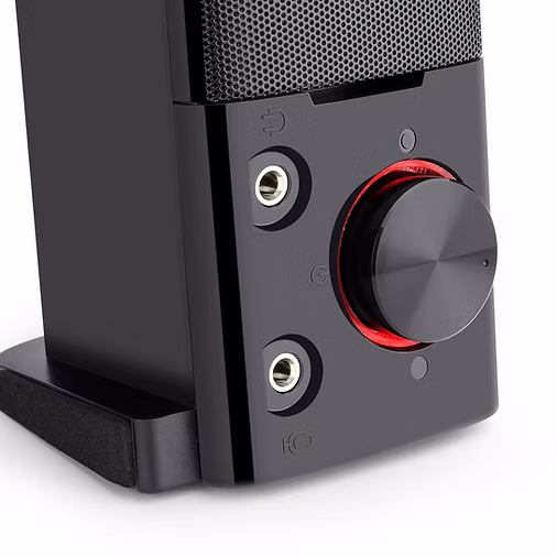 Caixa De Som Gamer Redragon Orpheus Gs550 Soundbar 2.0 Usb P2 Led Vermelho Preto