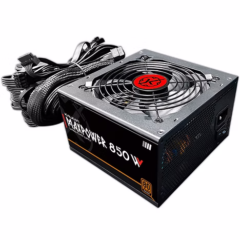 Fonte Gamer Kalkan Maxpower 850W 80 Plus Bronze Atx 3.1 12Vhpwr Preto