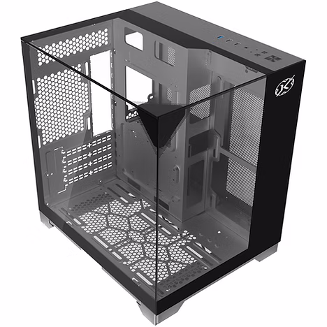 Gabinete Gamer Kalkan Midgard Vision Aquário Micro-Atx Vidro Temperado Sem Fan Preto