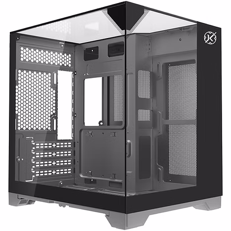 Gabinete Gamer Kalkan Midgard Vision Aquário Micro-Atx Vidro Temperado Sem Fan Preto
