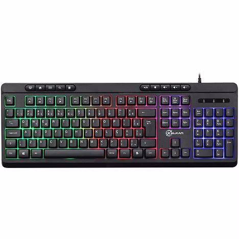 Combo Gamer Kalkan Baldur 4 Em 1 Teclado Mouse Headset E Mousepad Preto
