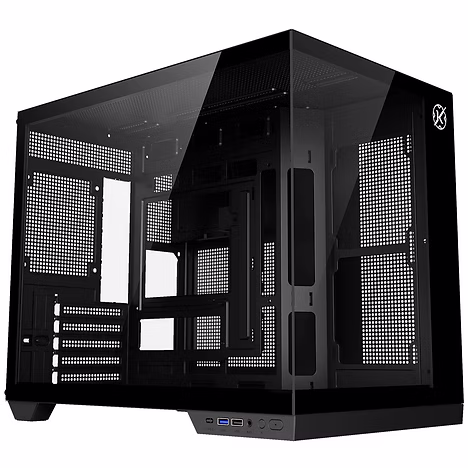 Gabinete Gamer Kalkan Saga Aquário Micro-Atx Vidro Temperado Sem Fan Preto