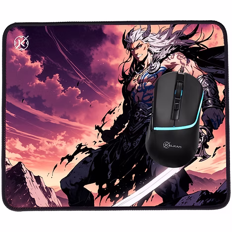 Combo Gamer Kalkan Baldur 4 Em 1 Teclado Mouse Headset E Mousepad Preto