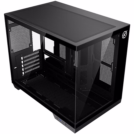 Gabinete Gamer Kalkan Saga Aquário Micro-Atx Vidro Temperado Sem Fan Preto