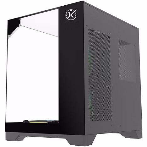 Gabinete Gamer Kalkan Midgard Vision Aquário Micro-Atx Vidro Temperado Sem Fan Preto