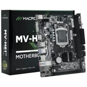 Placa Mãe Macrovip Mv-H61v2 Lga 1155 Ddr3 Micro-Atx Vga