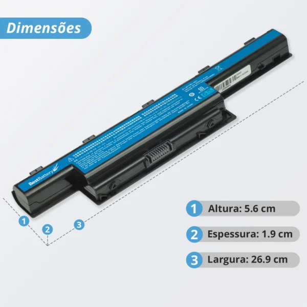 Bateria Acer 5750 As10d31 Bb11-Ac066 10.8V 4400Mah Preto
