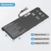 Bateria Acer Es1-511 Ac14b18j Bb11-Ac085 11.4V 3600Mah Preto