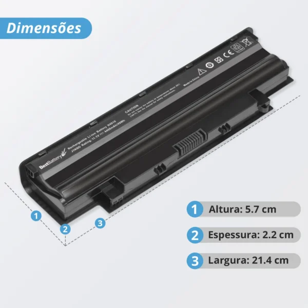 Bateria Dell N4010 N5110 Vostro 3550 Bb11-De080 J1knd 11.1V Preto