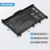 Bateria Hp 15-Cc729tx Tf03xl Bb11-Hp113 11.55V 3400Mah Preto